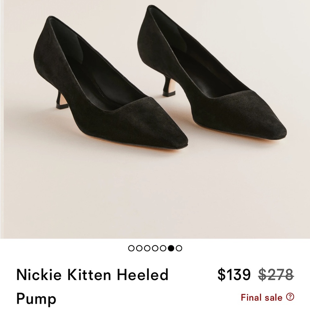 Nickie Kitten Heeled Pump